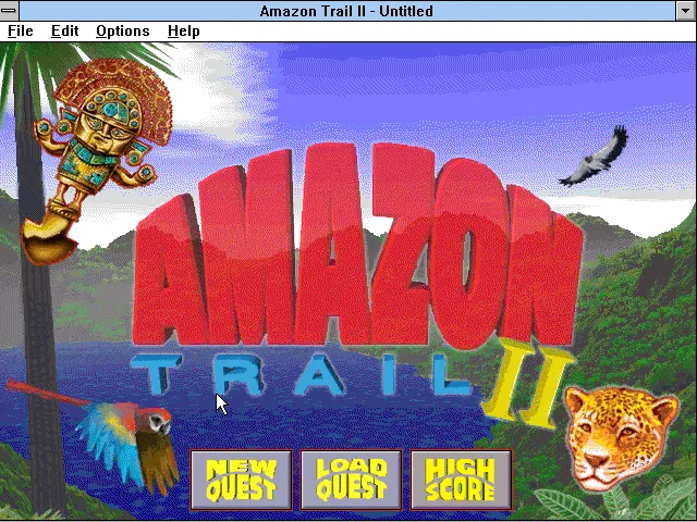 A screen from Amazon Trail II