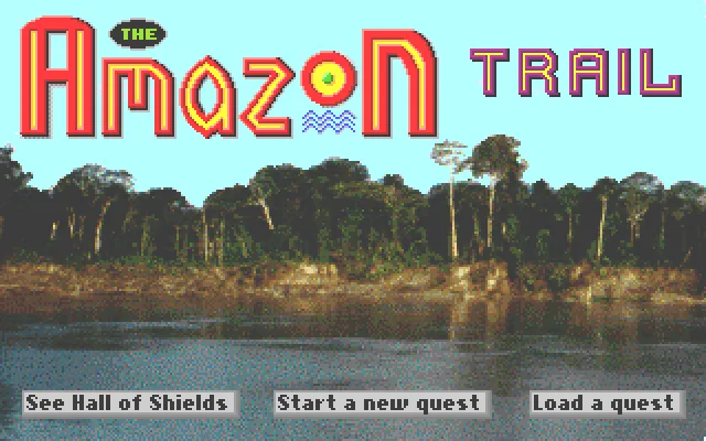 A screen from The Amazon Trail