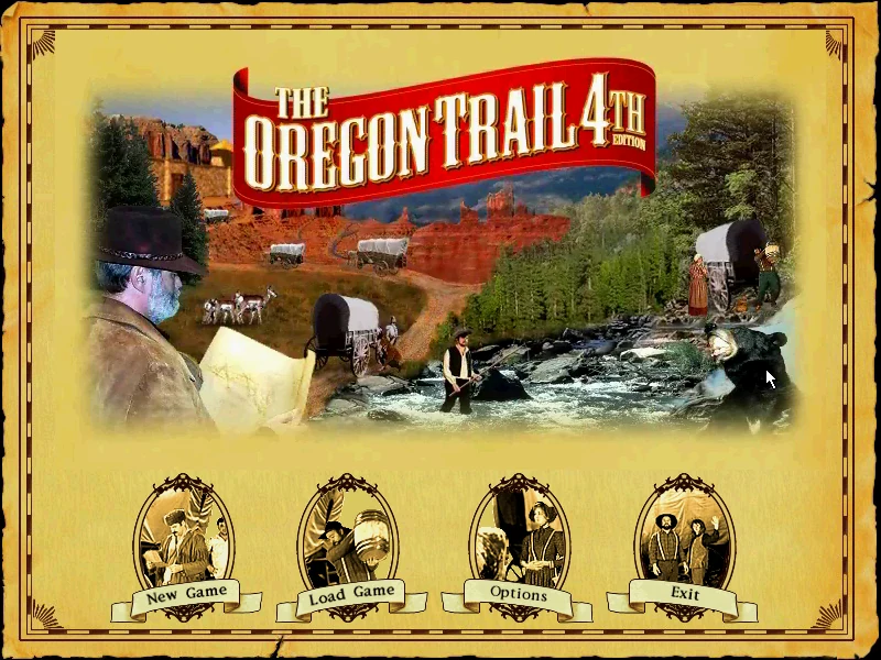 A screen from The Oregon Trail 4th Edition