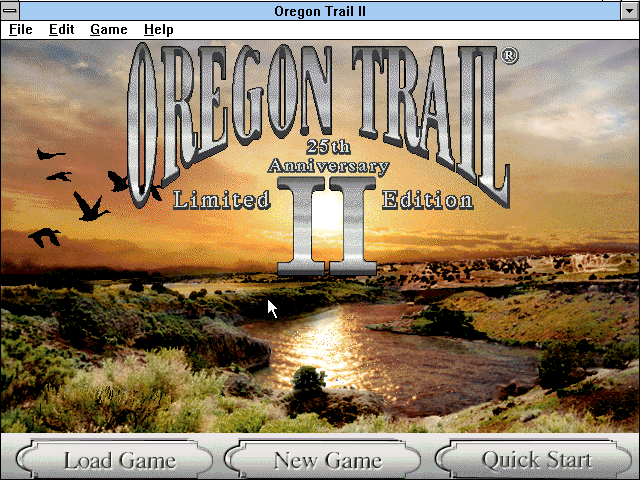 A screen from Oregon Trail II