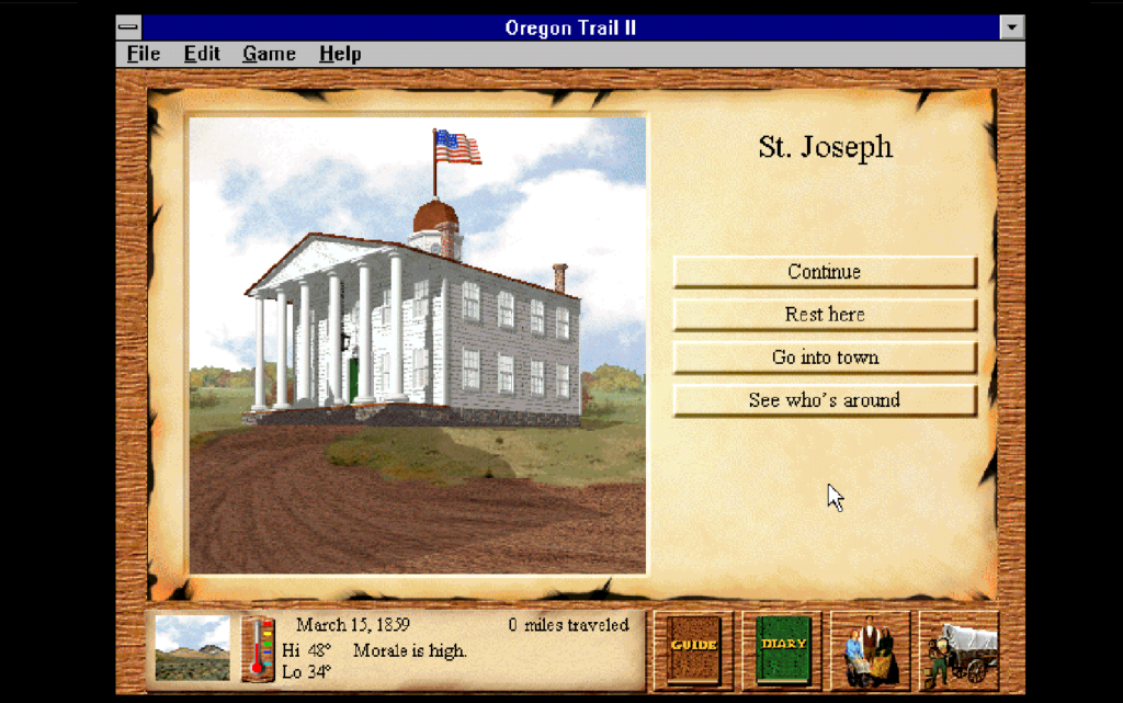 Oregon Trail II Play game online