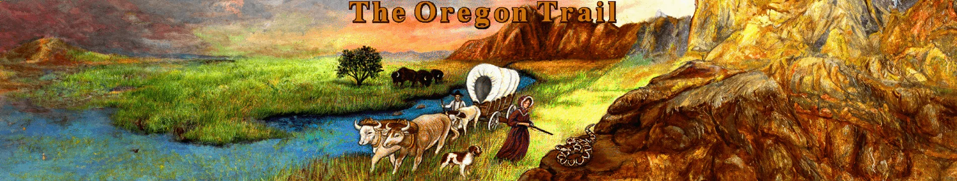The Oregon Trail (CD-ROM) (header background)